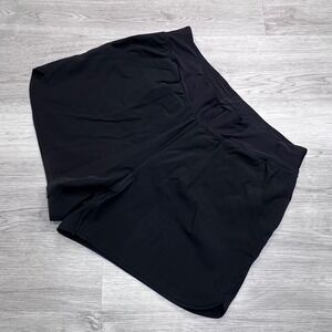 Lands End Womens Black Athletic Shorts Size 16W